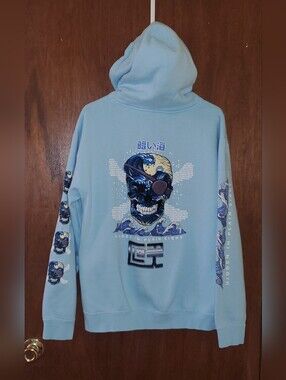 Cloak Blue Hidden In Plain Sight Hoodie Sz Medium